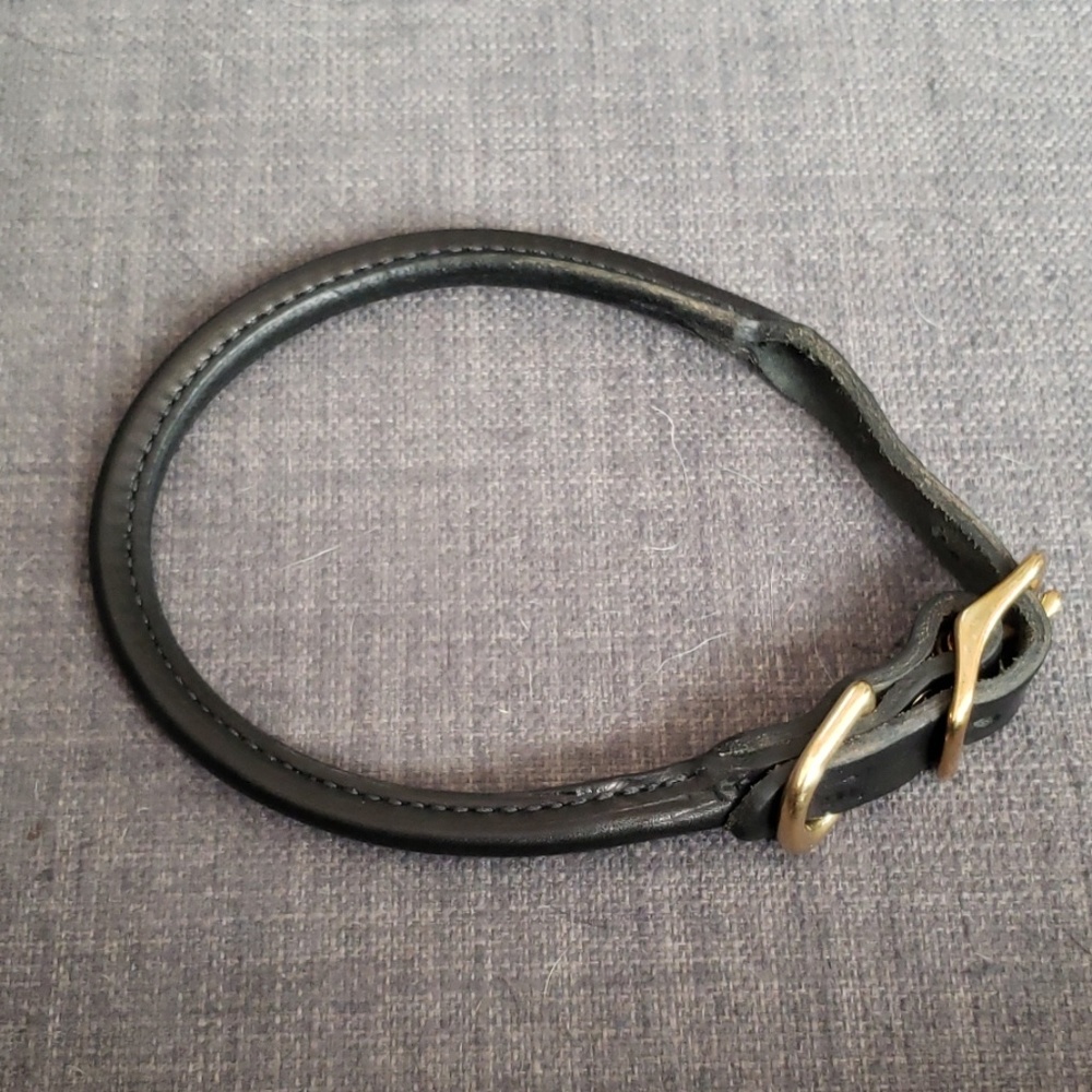 16 in leather dog collar